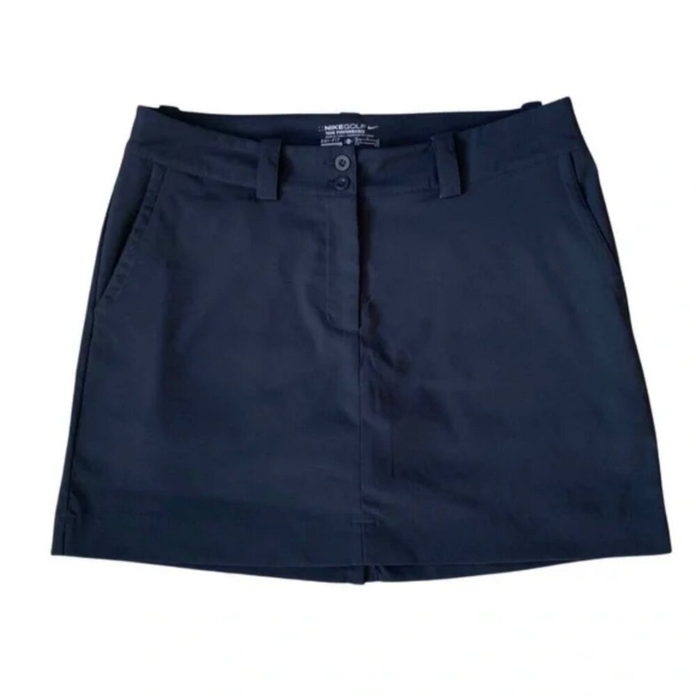 Nike Golf Tour Performance dri-fit lined black stretchy skort. Women's size 10